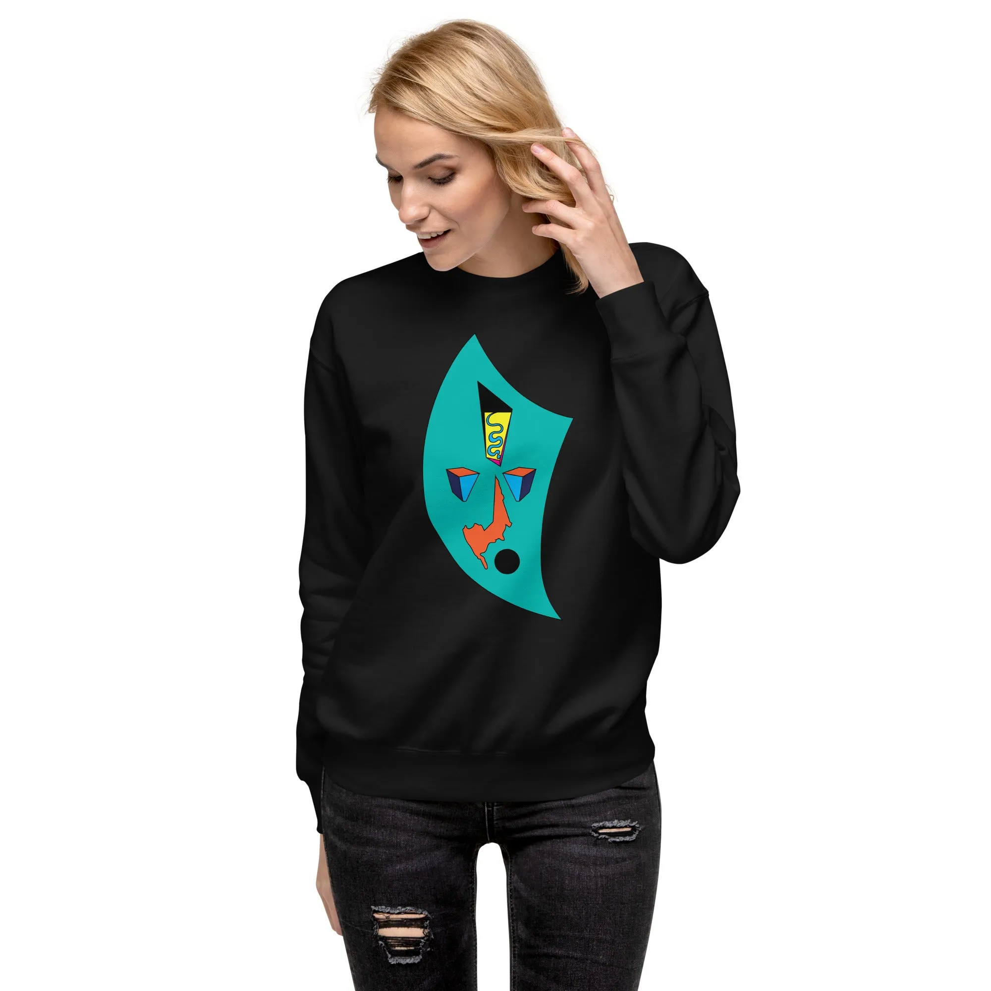 Abstract Modern Art Sweatshirt, Comfortable Fashionable Sweater,  Graphic Print sweater   Contemporary Art Sweatshirt, Bold and Fashionable Sweater