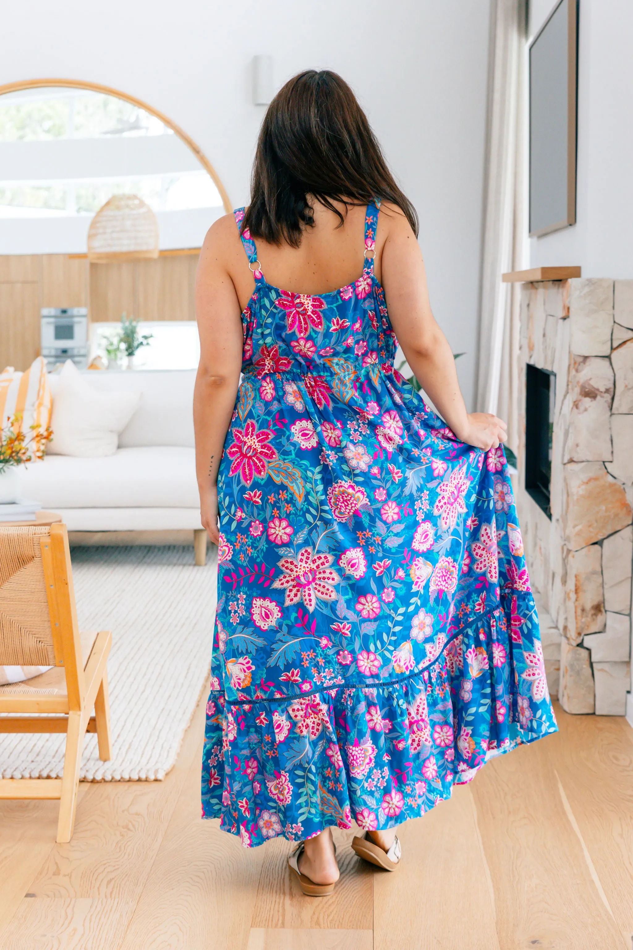 April Maxi Dress in Paisley Floral