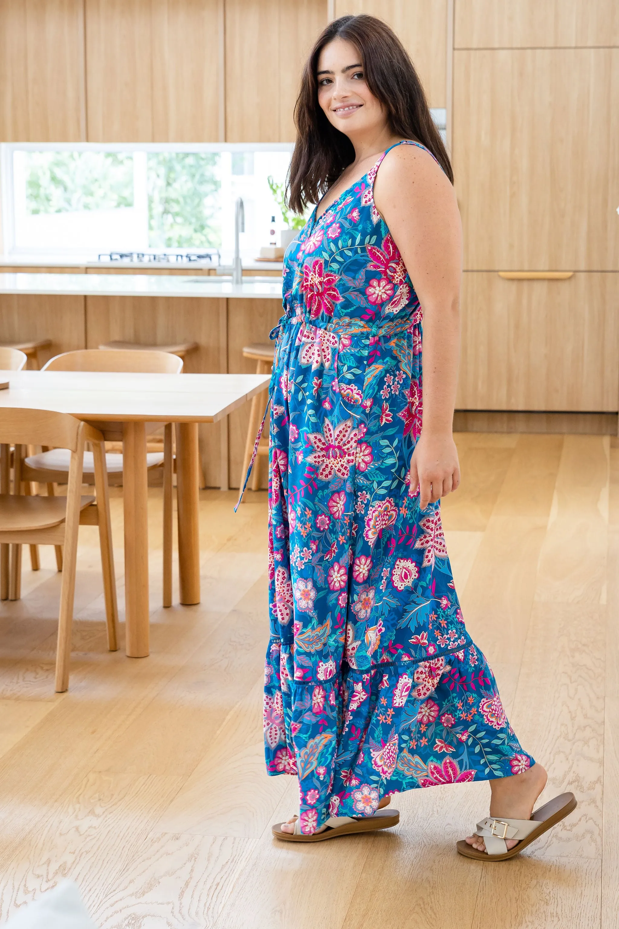 April Maxi Dress in Paisley Floral