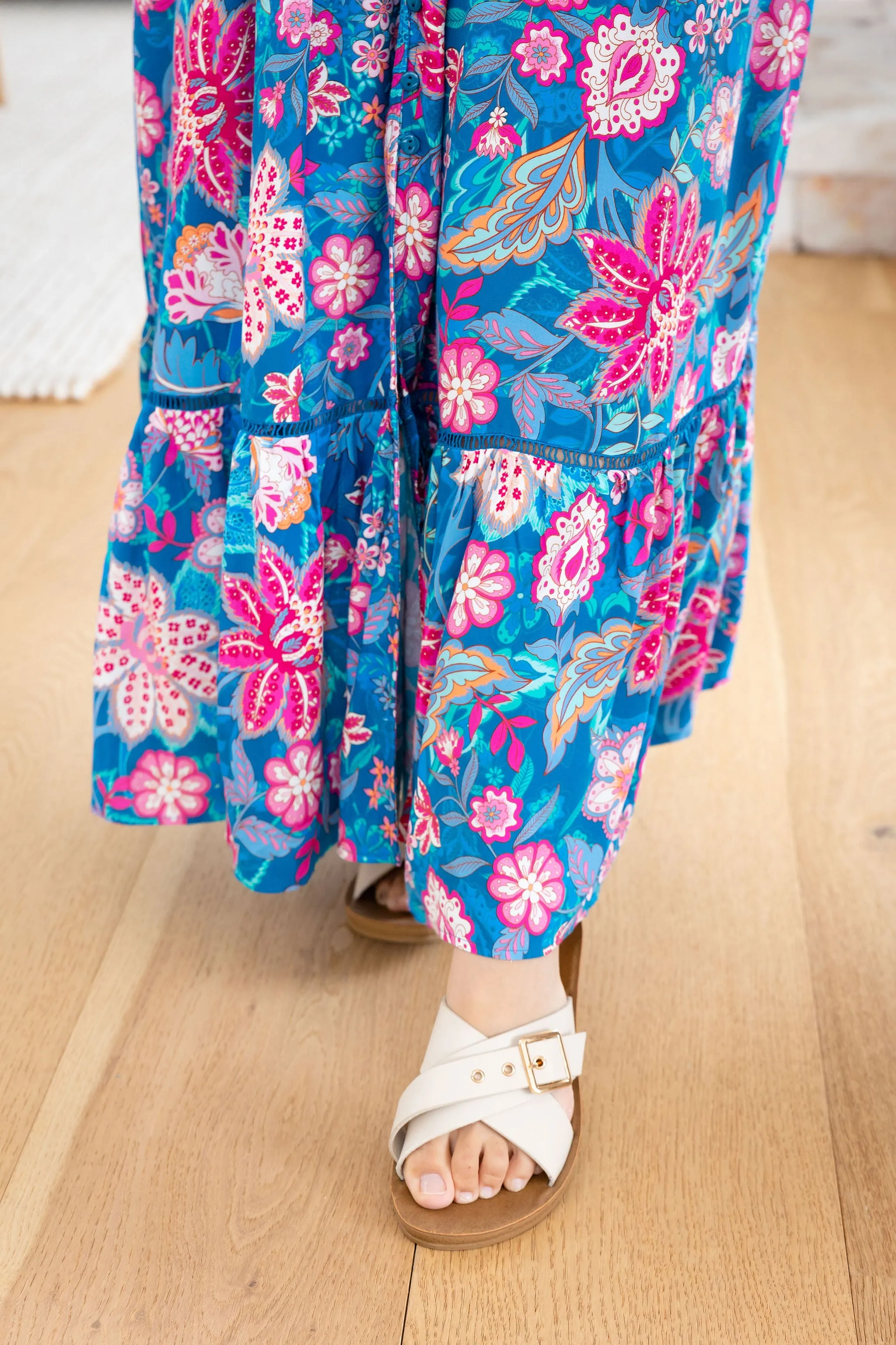 April Maxi Dress in Paisley Floral