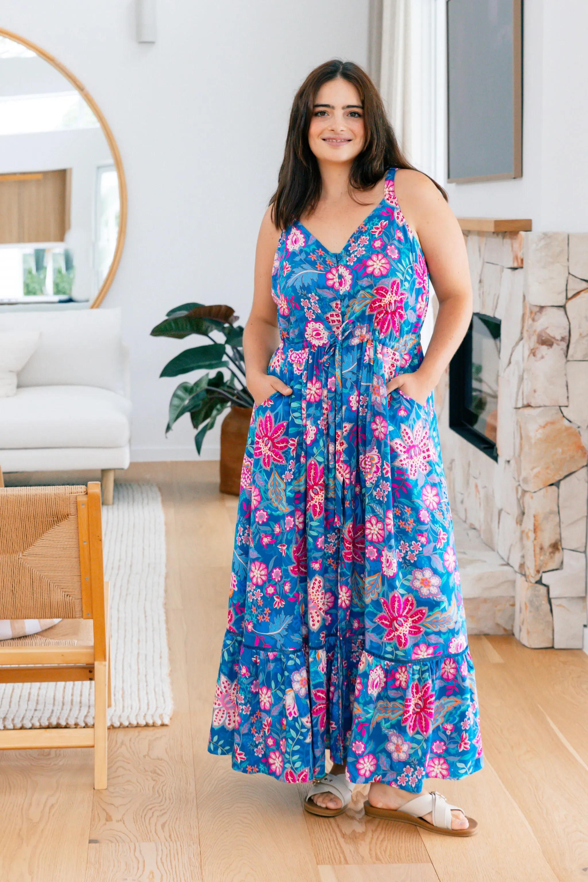April Maxi Dress in Paisley Floral