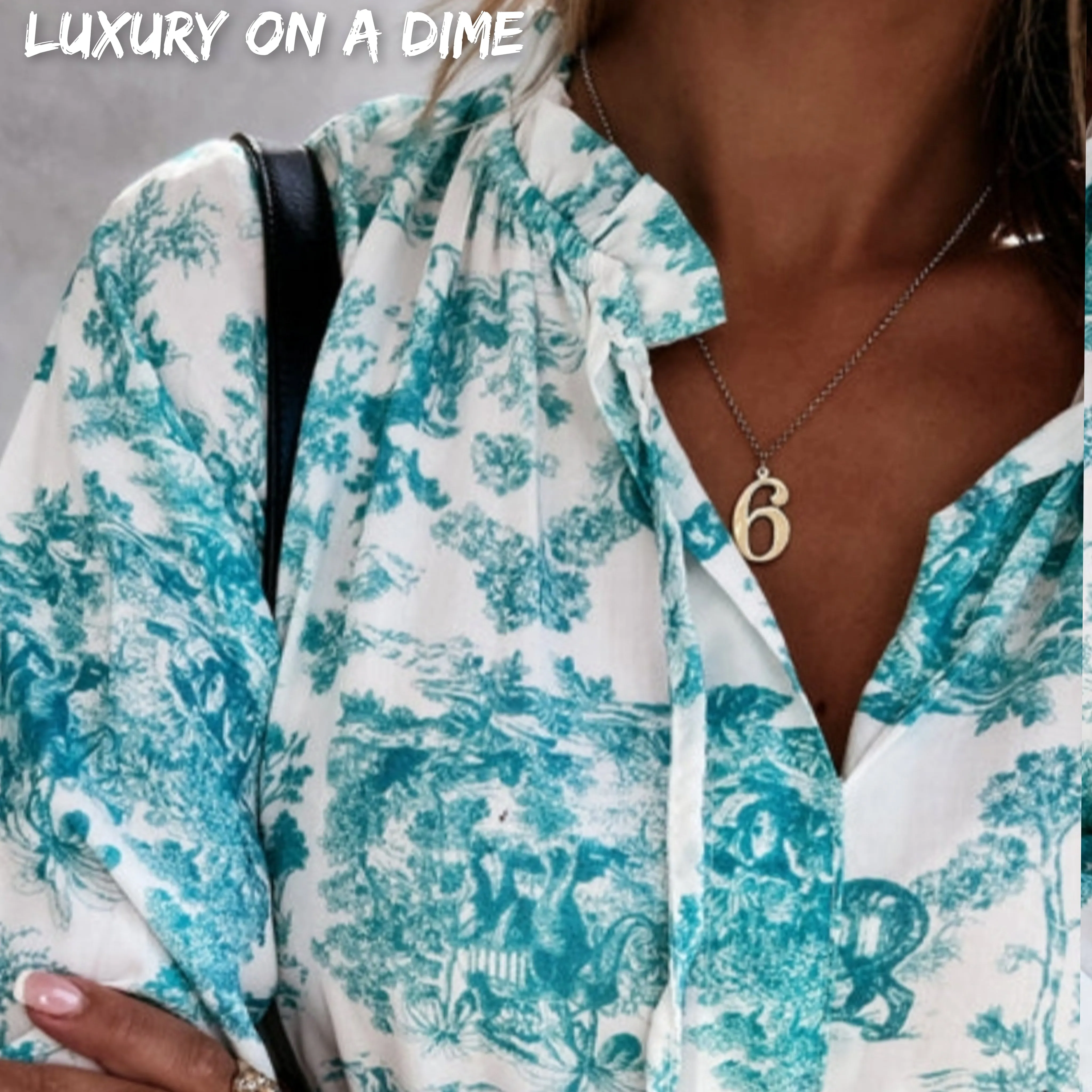 Boho Jungle Modest Ruffle Tie Mock Neck Long Sleeve Tiered Oversized Maxi Dress