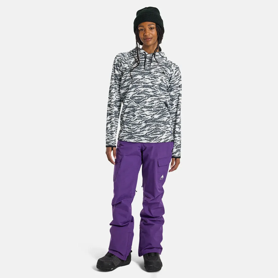 BURTON Women's Crown Weatherproof Pullover Hood - Zebra Camo