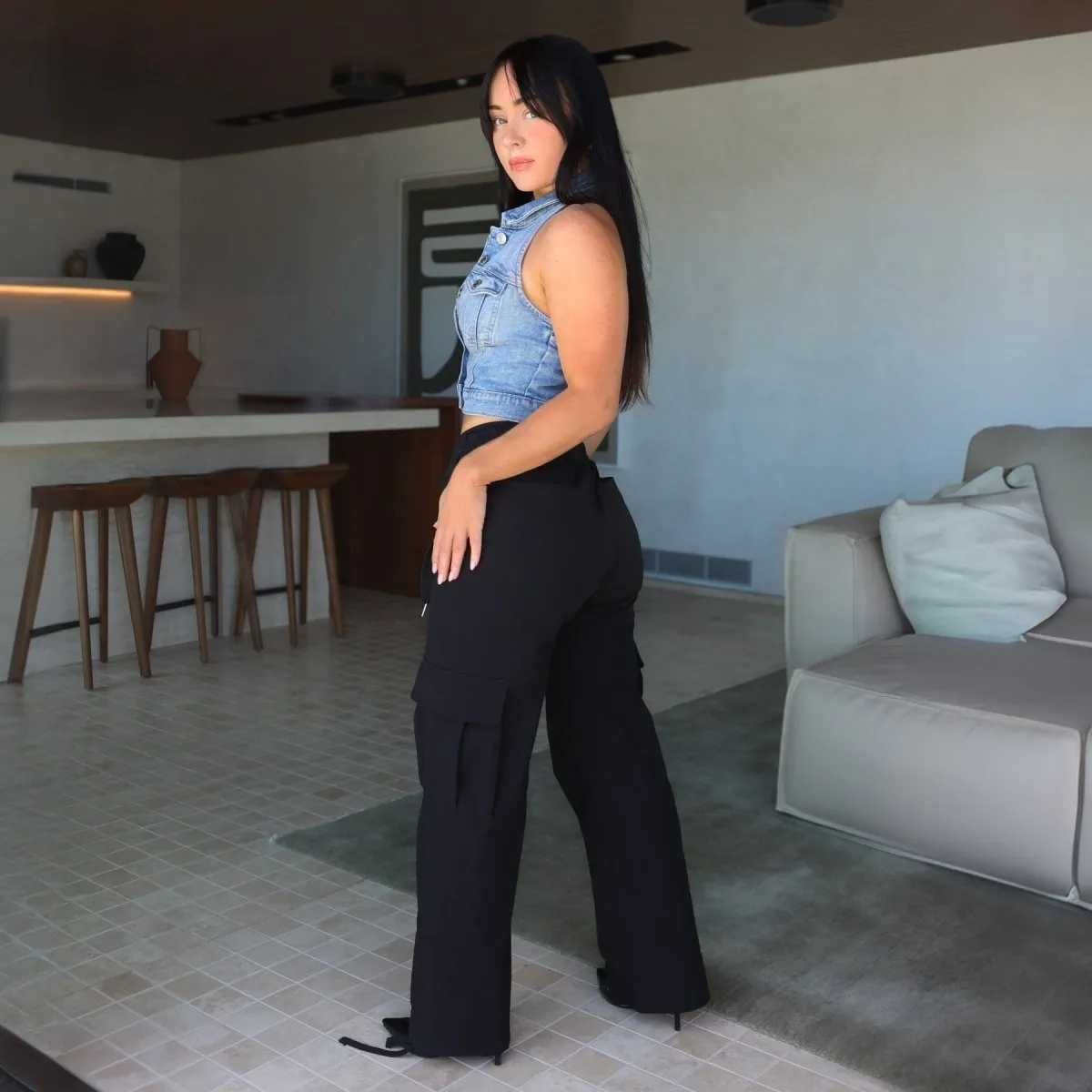 Cloud Cargo Pants - Black