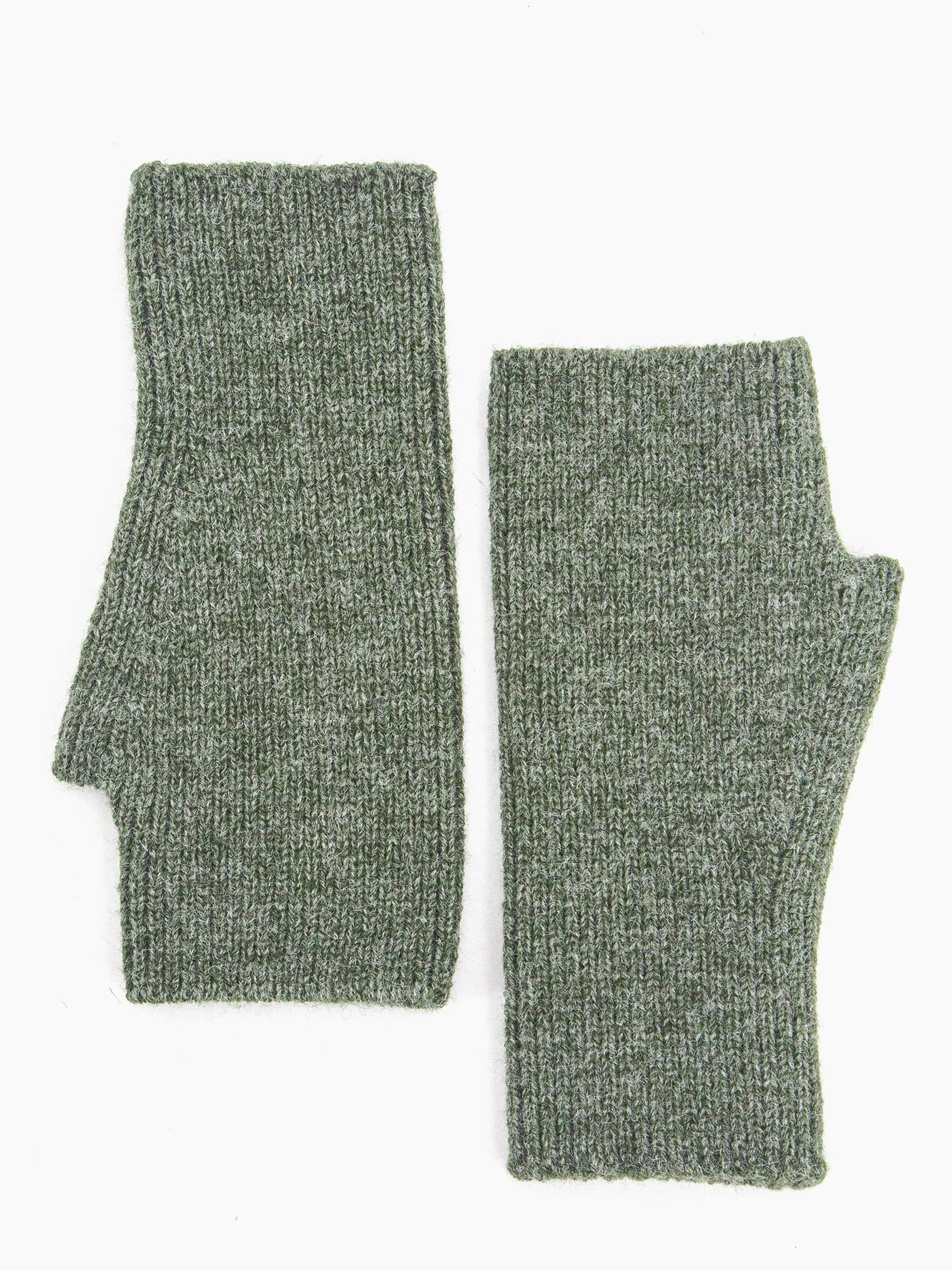 Dylan Wrist Warmers - Khaki, Knitted