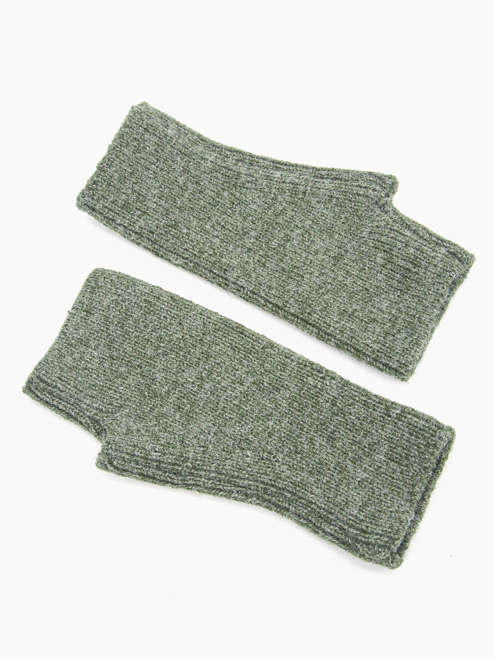 Dylan Wrist Warmers - Khaki, Knitted