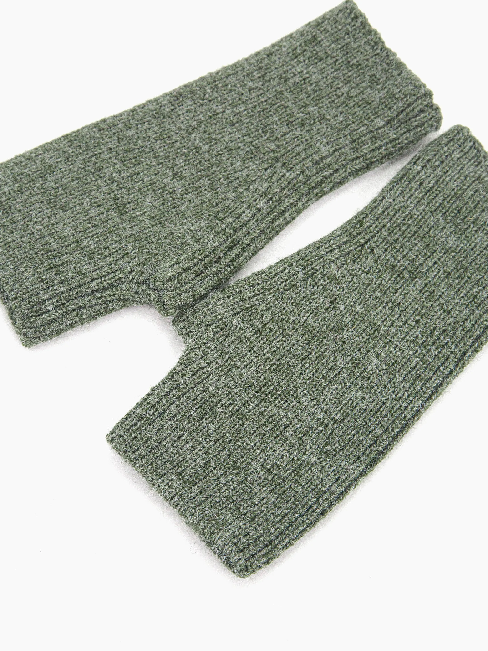 Dylan Wrist Warmers - Khaki, Knitted