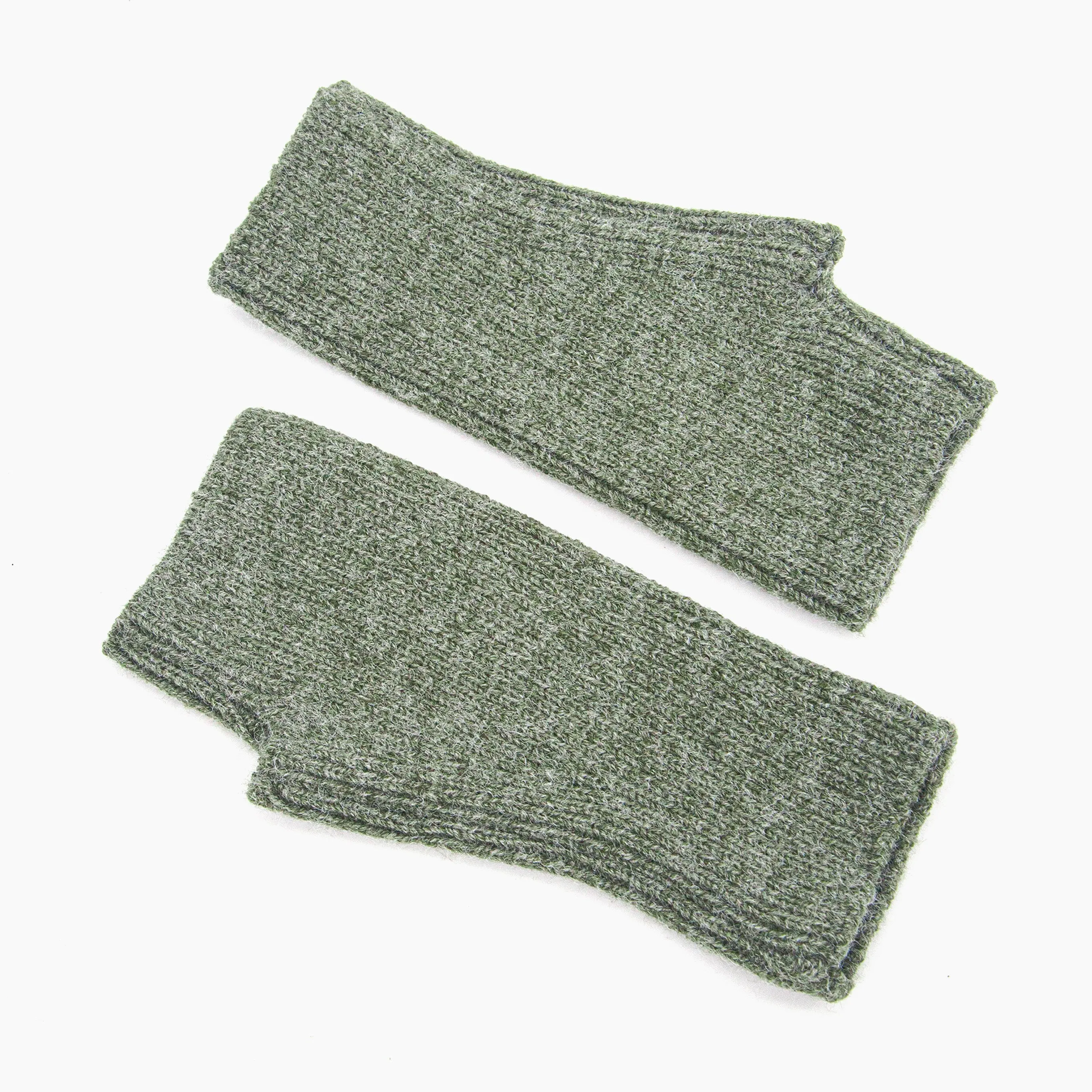 Dylan Wrist Warmers - Khaki, Knitted