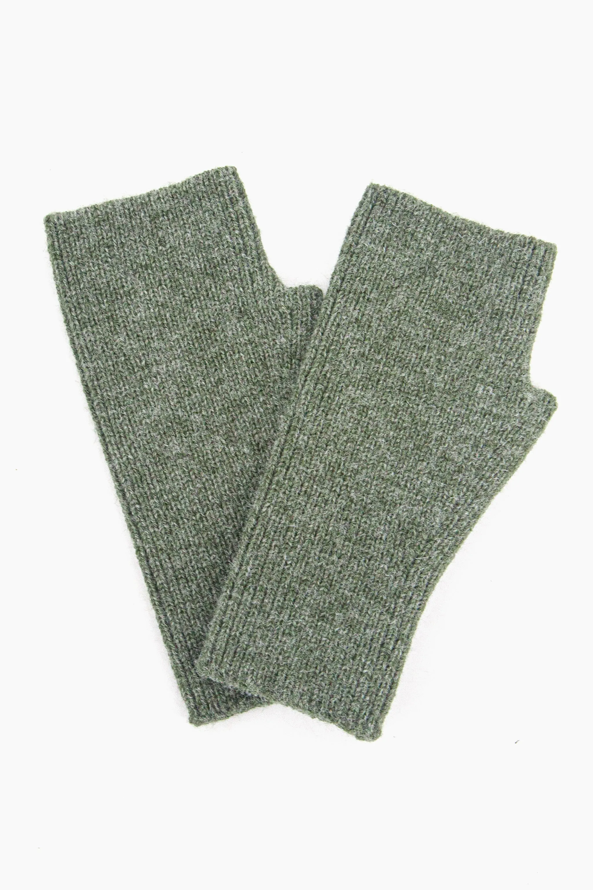 Dylan Wrist Warmers - Khaki, Knitted