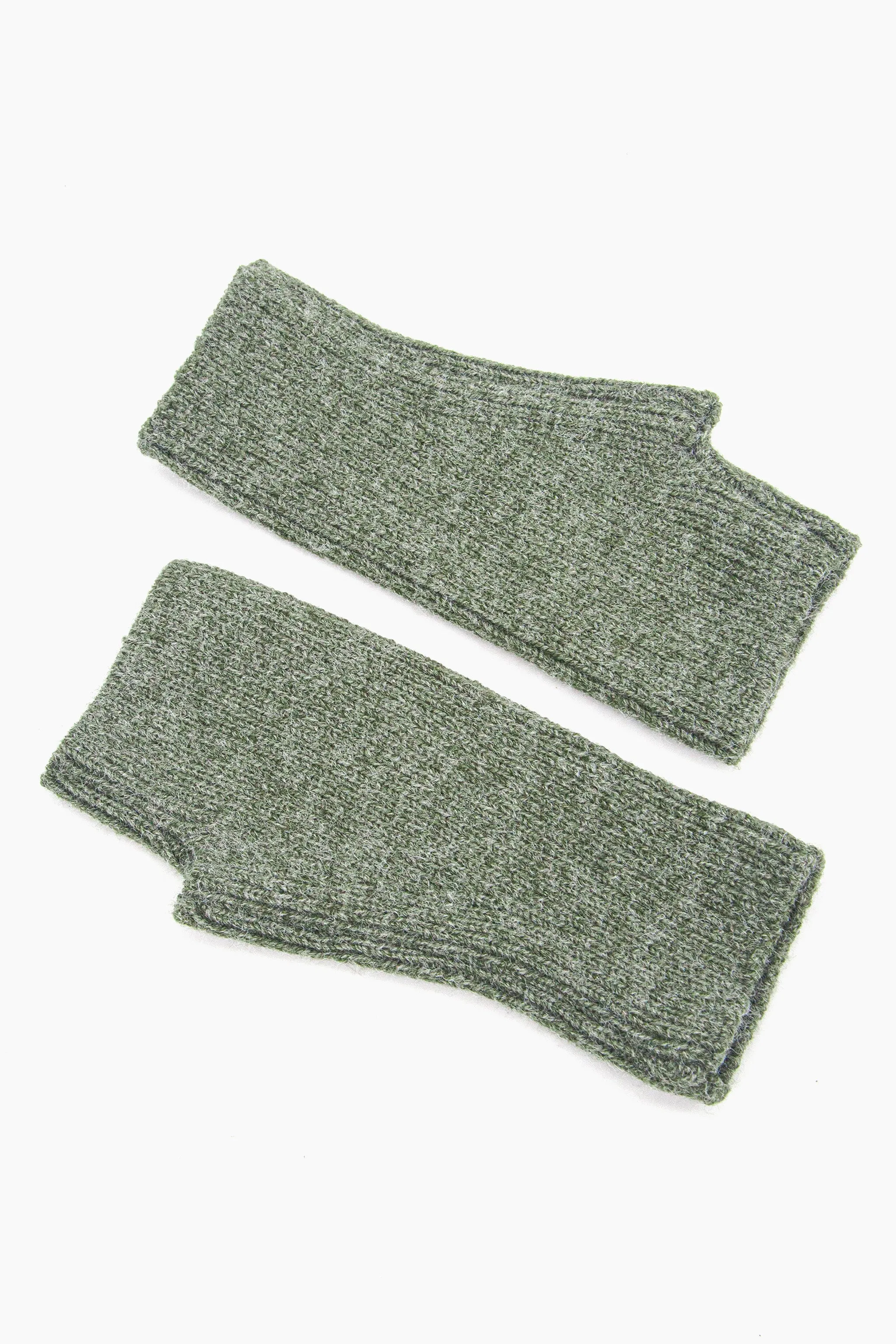 Dylan Wrist Warmers - Khaki, Knitted