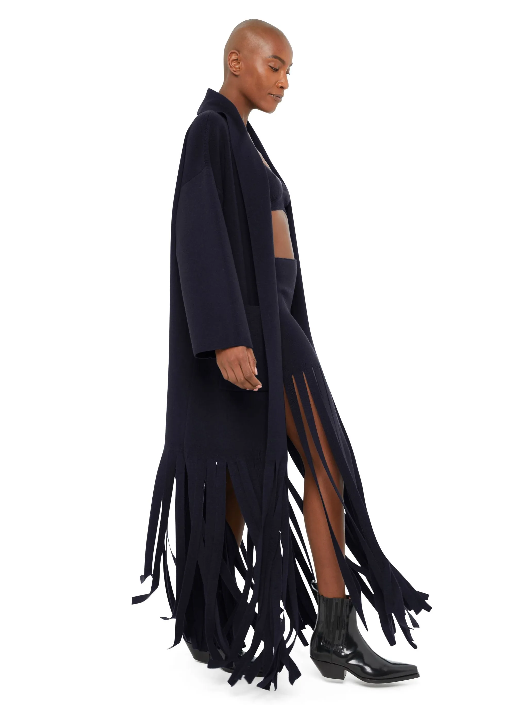Eclectic Fringes Kimono Coat