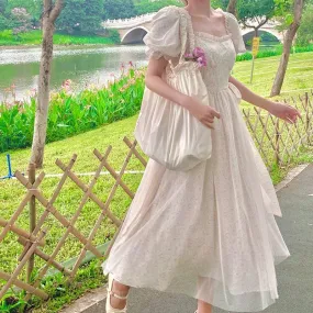Glistening Petunia   Dress Kawaii Academia Y2K Cottagecore Coquette Fairycore Dollette Princesscore