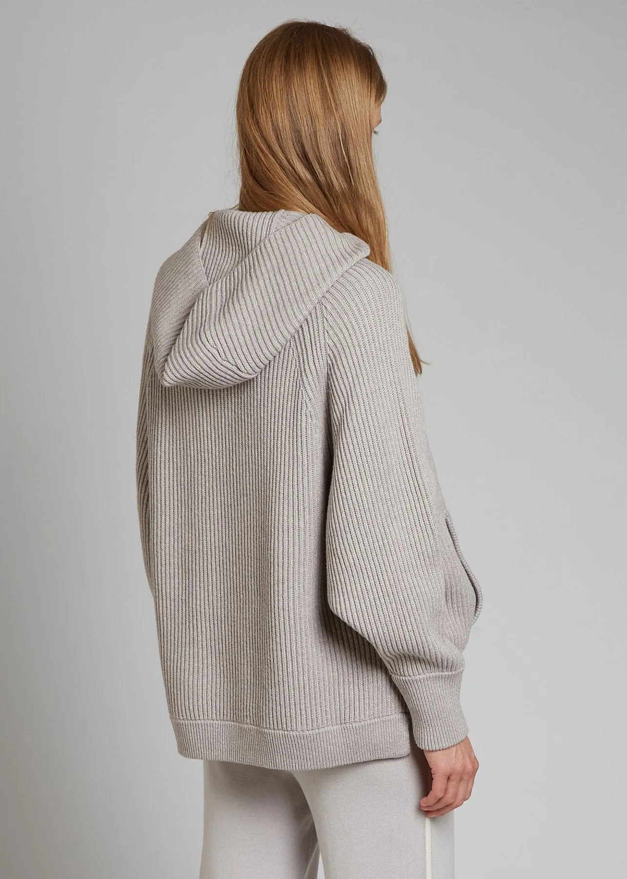 Hooded Poncho Tunic, Misty