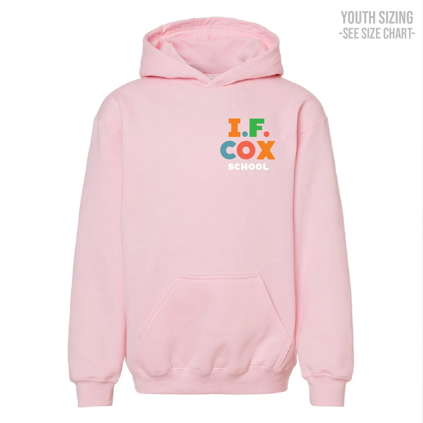 I.F. Cox School LC Logo YOUTH Pullover Hoodie (IFCT005-3322)