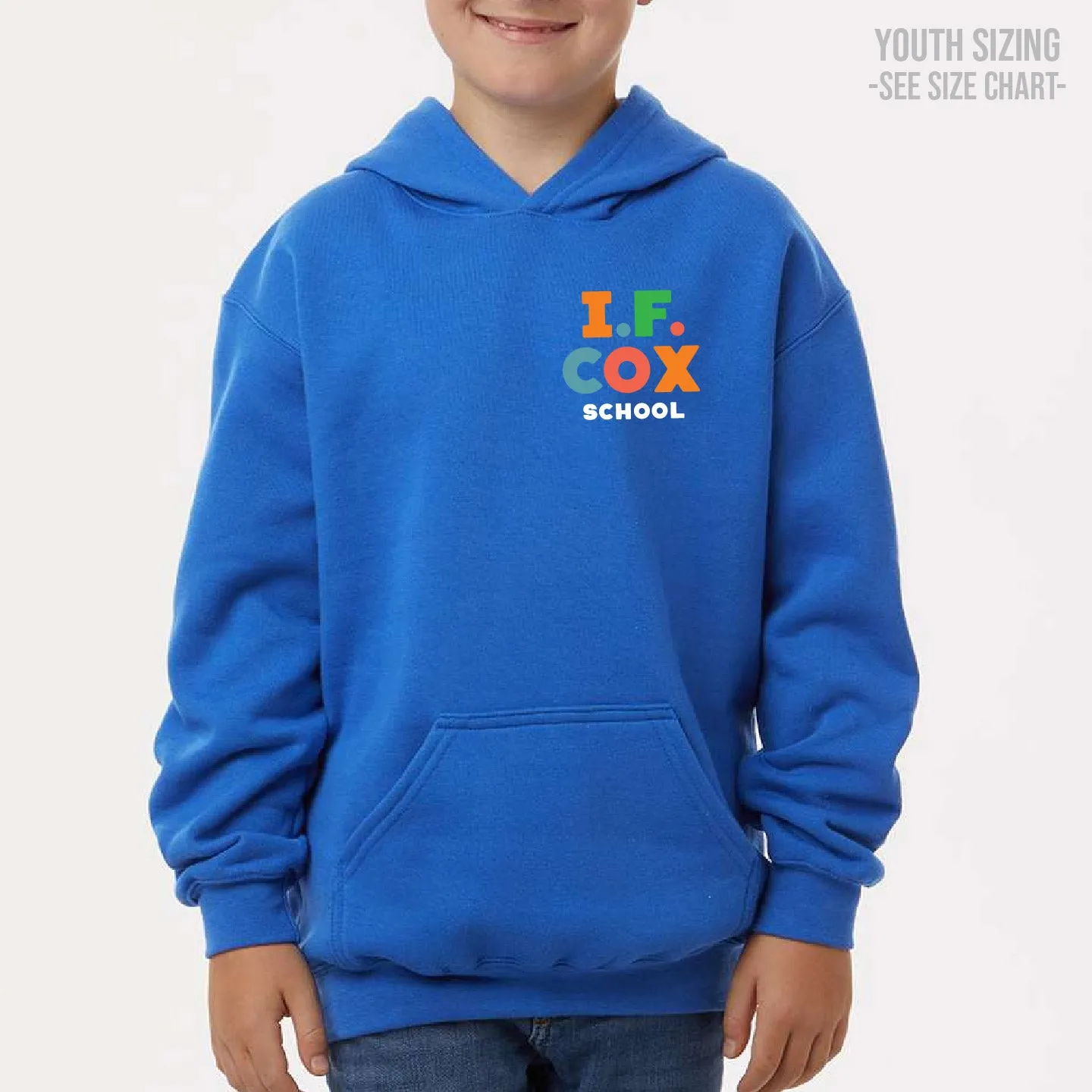 I.F. Cox School LC Logo YOUTH Pullover Hoodie (IFCT005-3322)