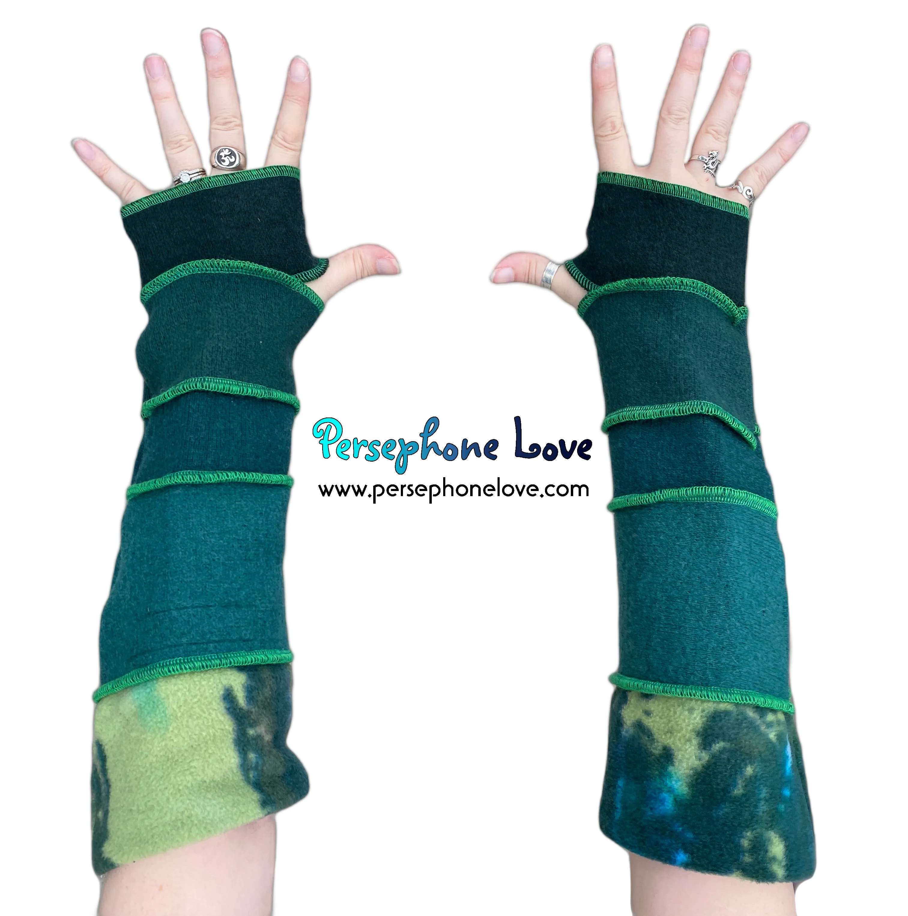 Katwise-inspired felted 100% cashmere arm warmers-1564