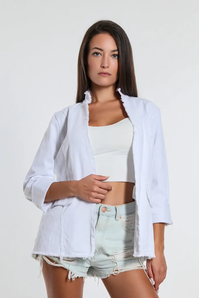 Kimmi Frayed Edge Jacket (JLS108)