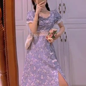 Lace Tea Waitress   Prinesscore Dress Kawaii Academia Y2K Cottagecore Coquette Fairycore Dollette Princesscore