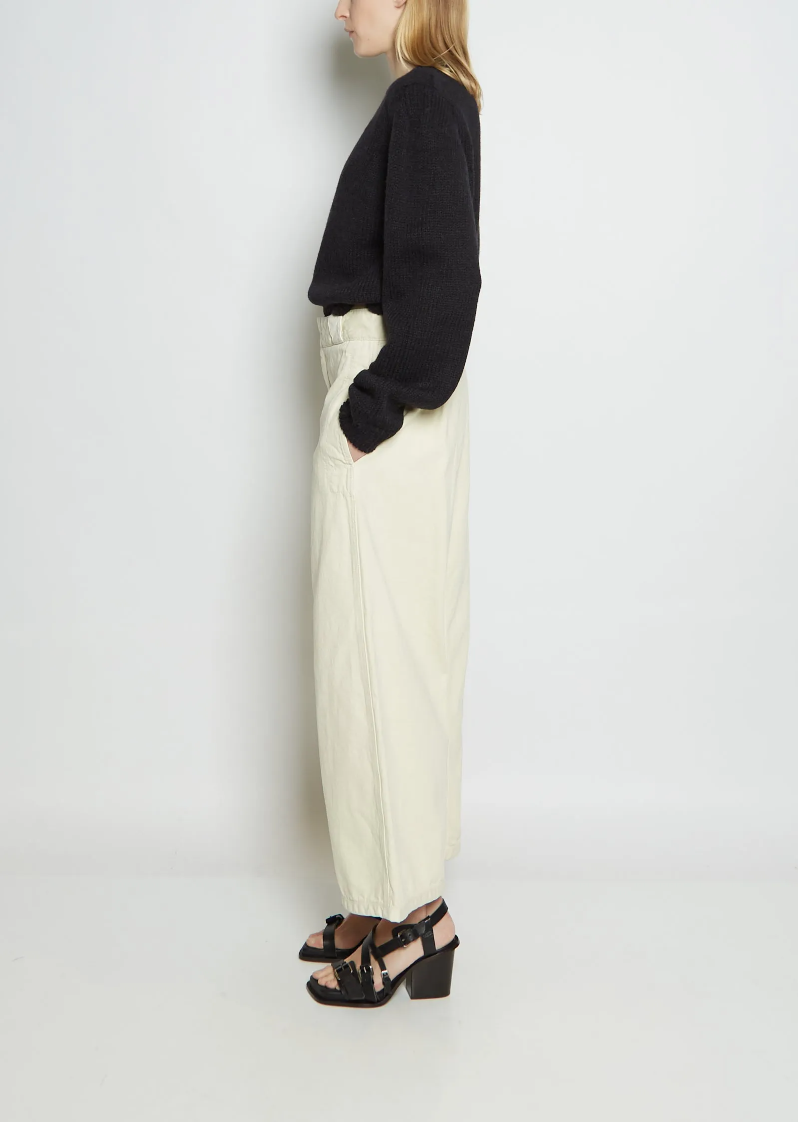 Large Cotton Denim Pant