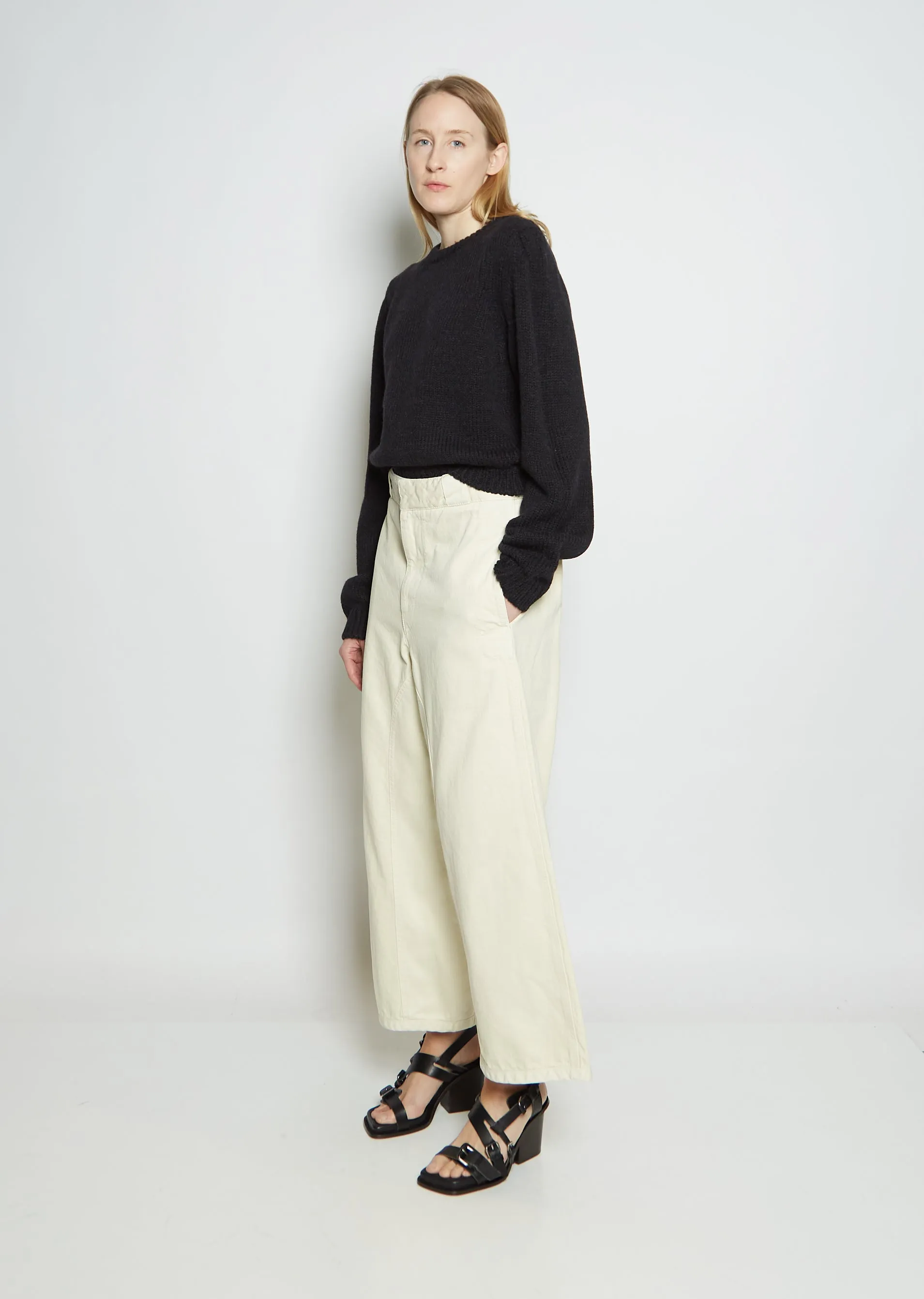 Large Cotton Denim Pant