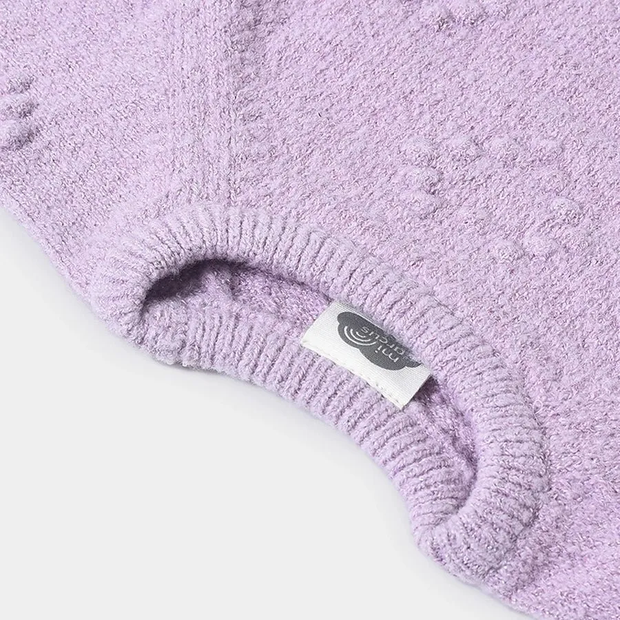 Misty Glimmer Knitted Sweater for Kids