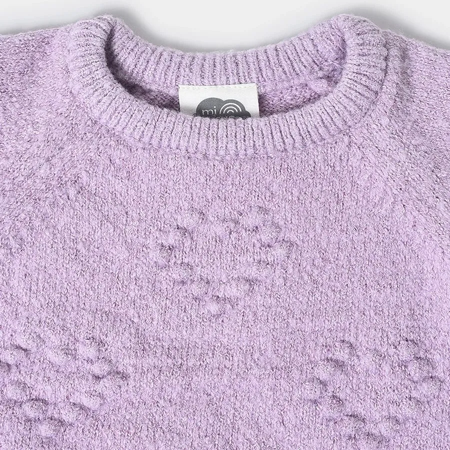Misty Glimmer Knitted Sweater for Kids