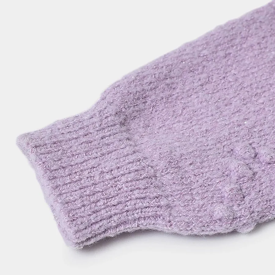 Misty Glimmer Knitted Sweater for Kids