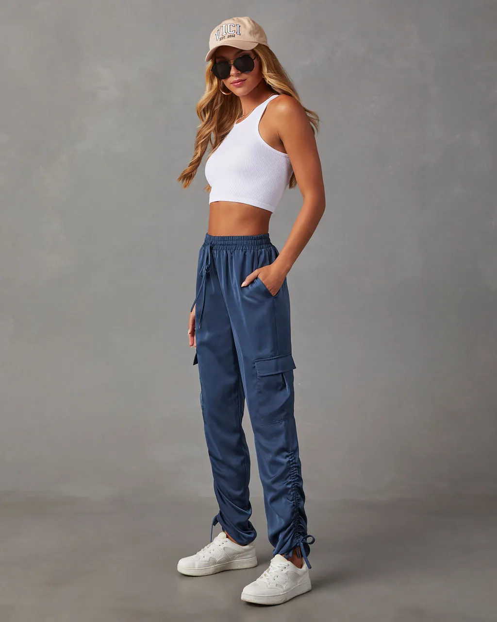 Moon Lover Satin Cargo Pants