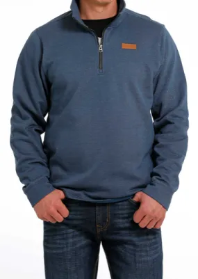 MWK1080010 - Cinch Men’s 1/4 Sweater Knit Jacket - Blue
