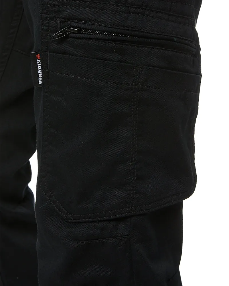 Narrow Summer Tradie Pant - Black