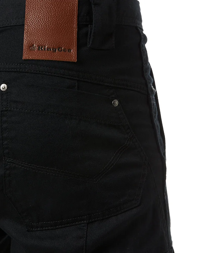Narrow Summer Tradie Pant - Black