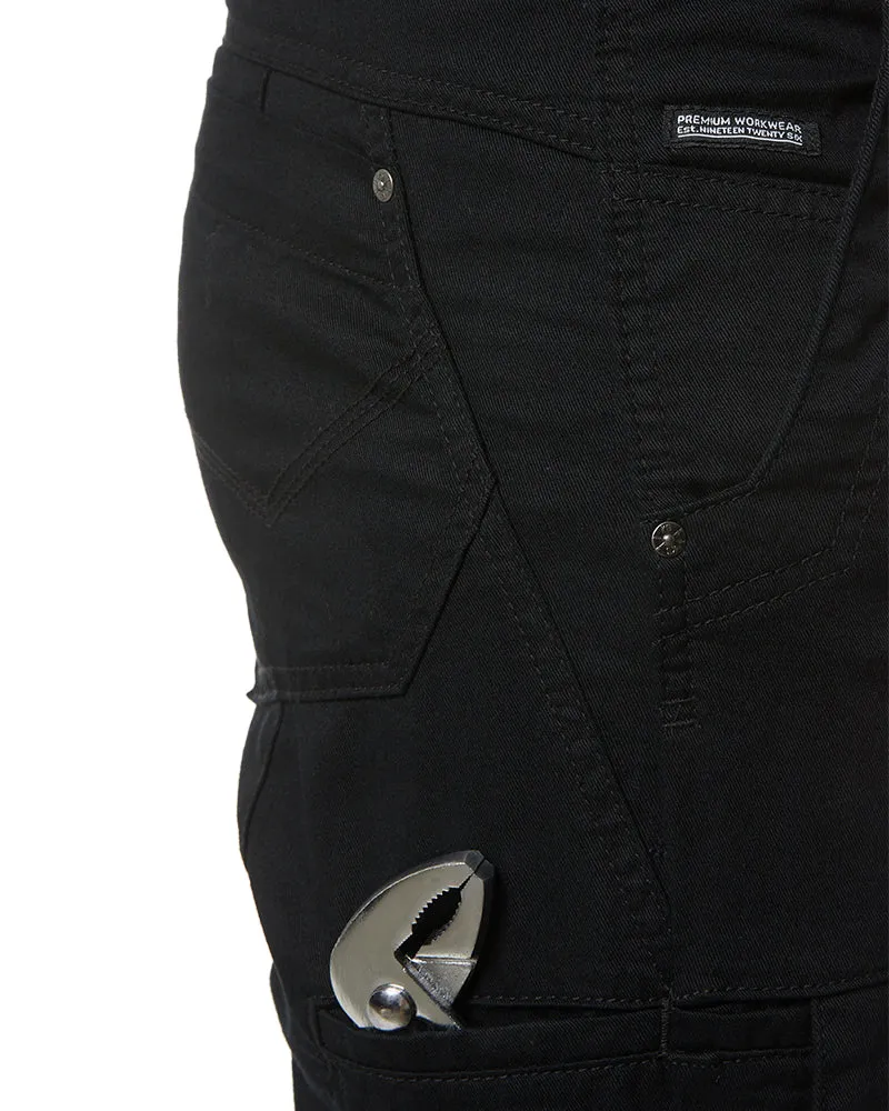 Narrow Summer Tradie Pant - Black