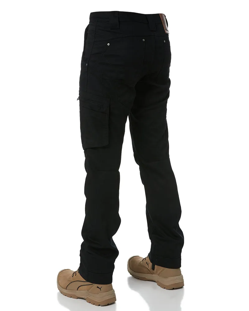 Narrow Summer Tradie Pant - Black
