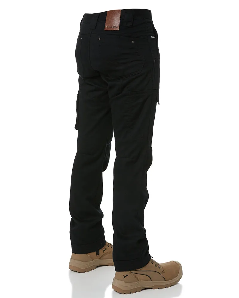 Narrow Summer Tradie Pant - Black