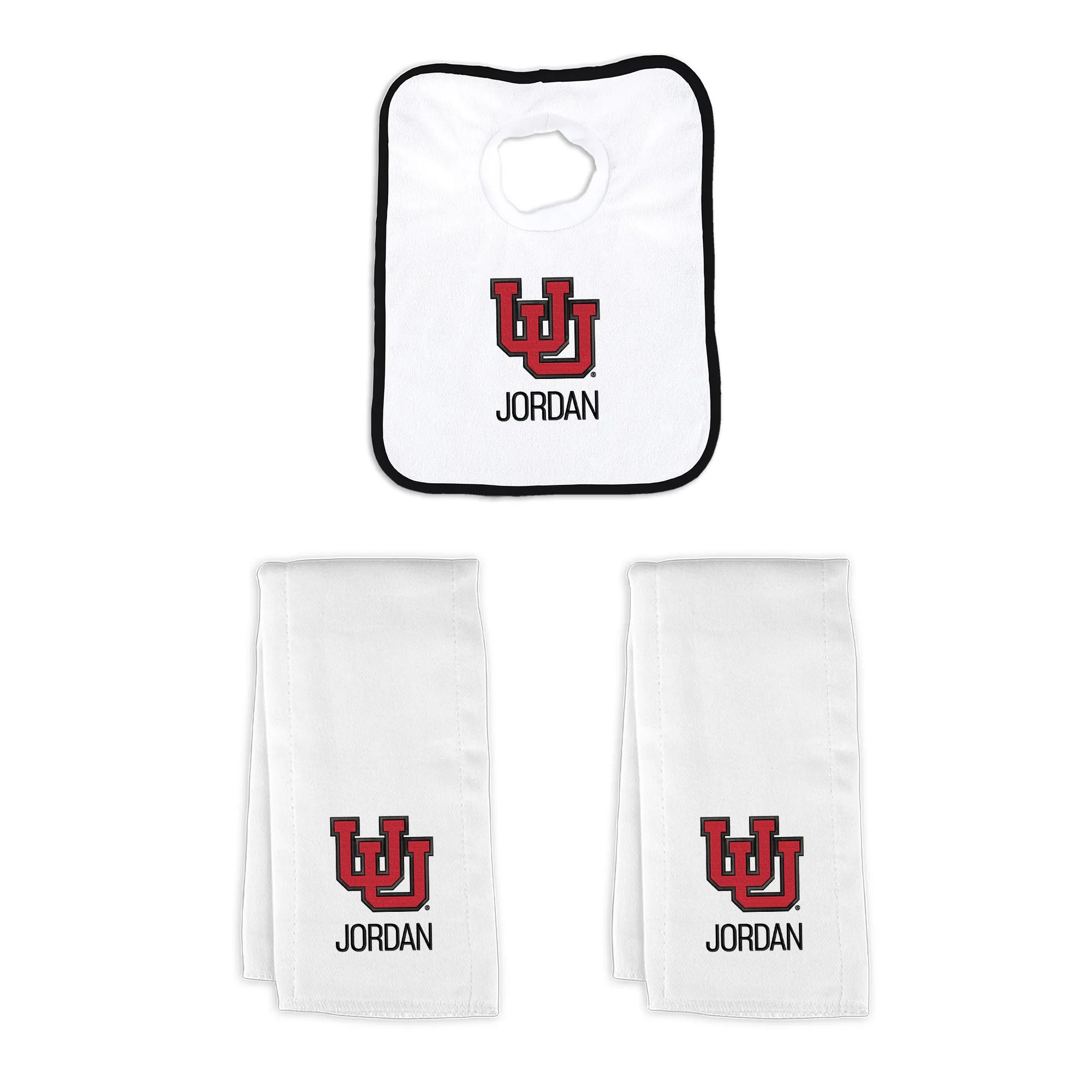 Personalized Utah Utes Interlocking U Small Basket - 4 Items