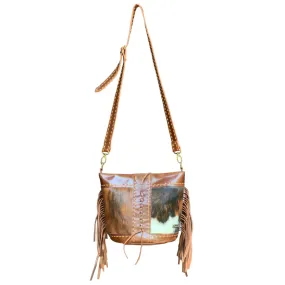 Pranee Leather Artisan Bag, Cheyenne Quincy Bag, Brown