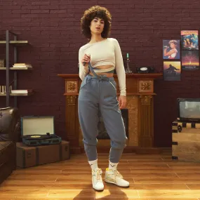 Retrograde Criss Cross Tie Joggers - Stormy Weather