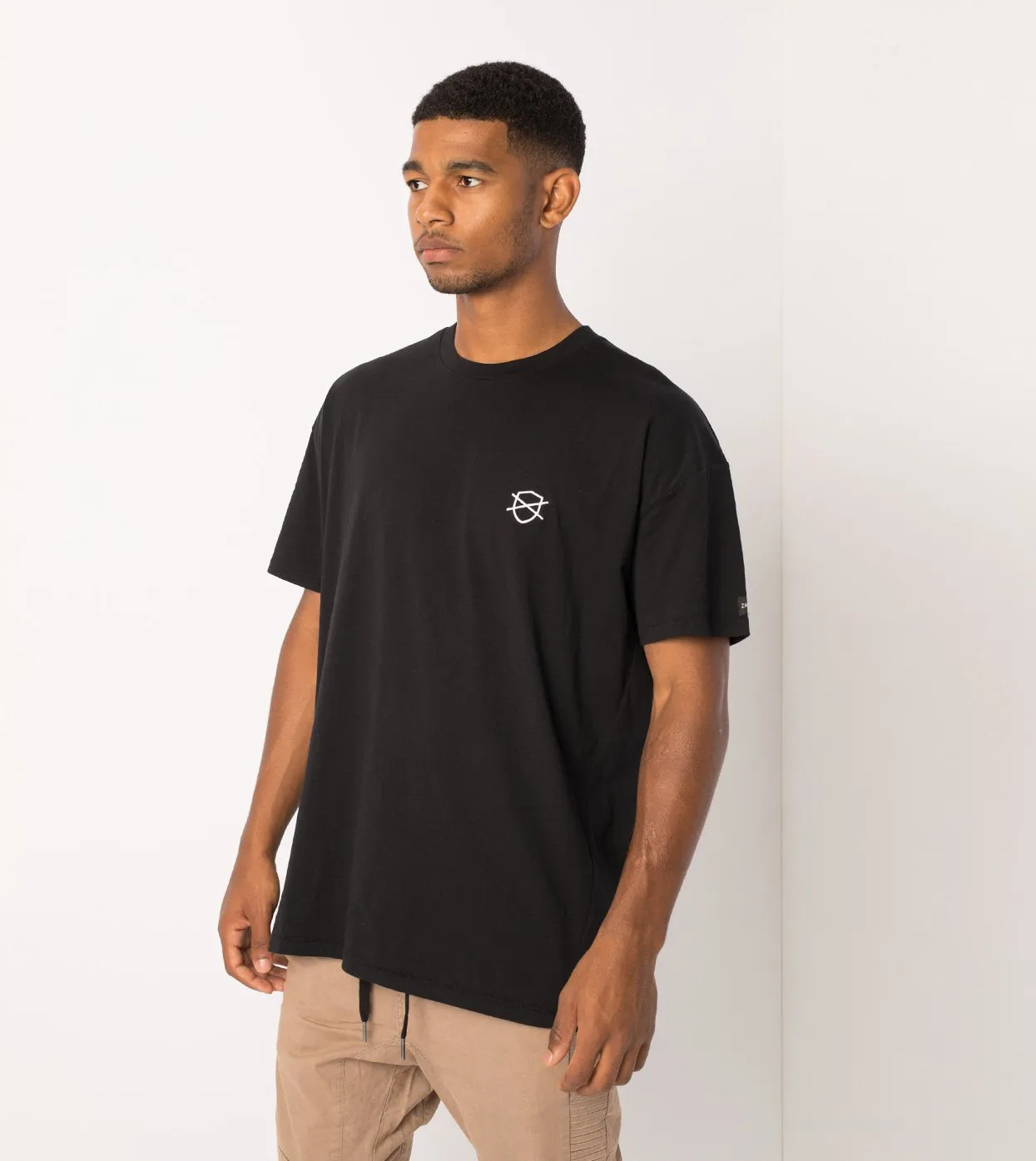 Shield Rugger Tee Black