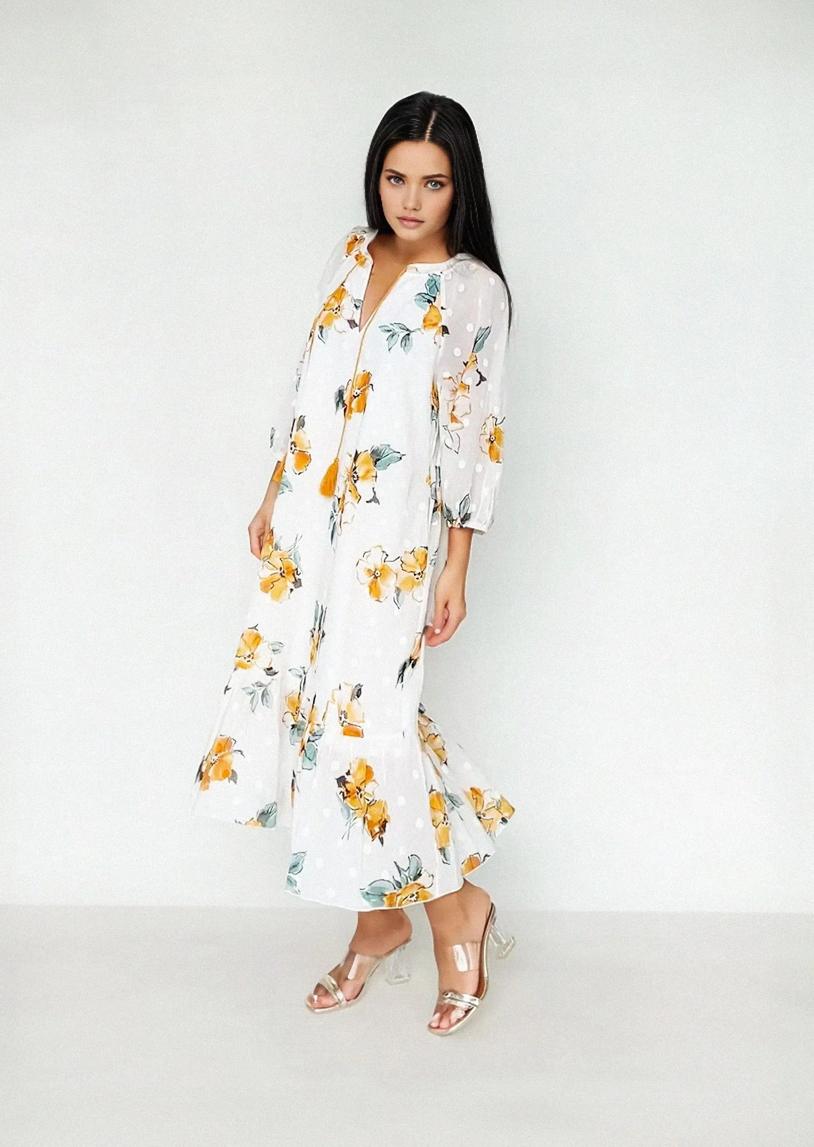 SIYA DRESS in Ginger