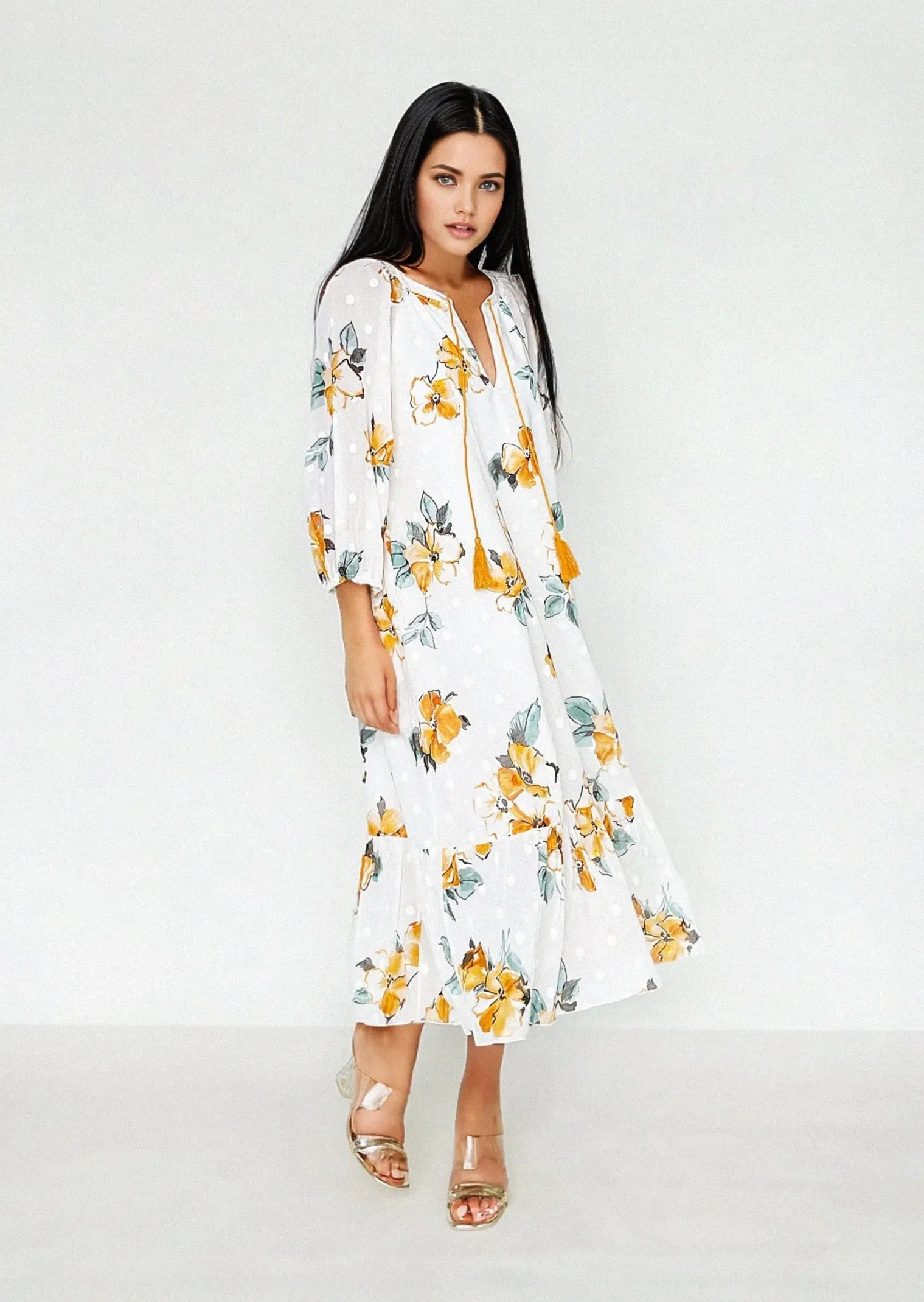 SIYA DRESS in Ginger