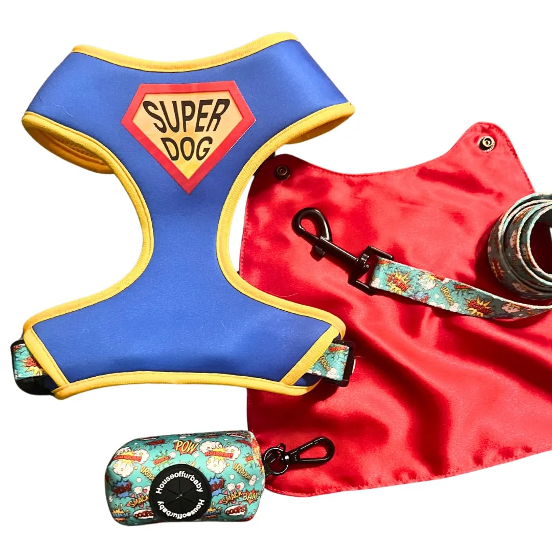 SuperDog Harness | Super Blue & Super Pink