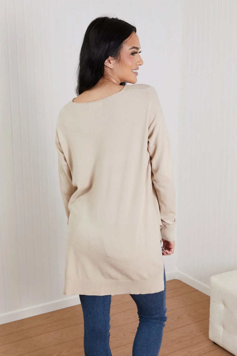 Sweater Weather Center Seam Tunic Sweater