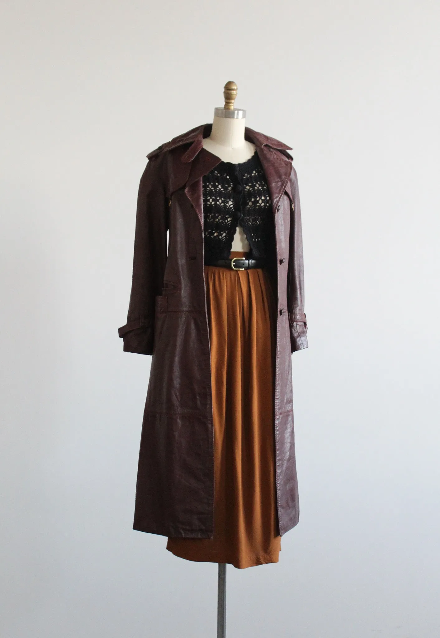 tobacco midi skirt