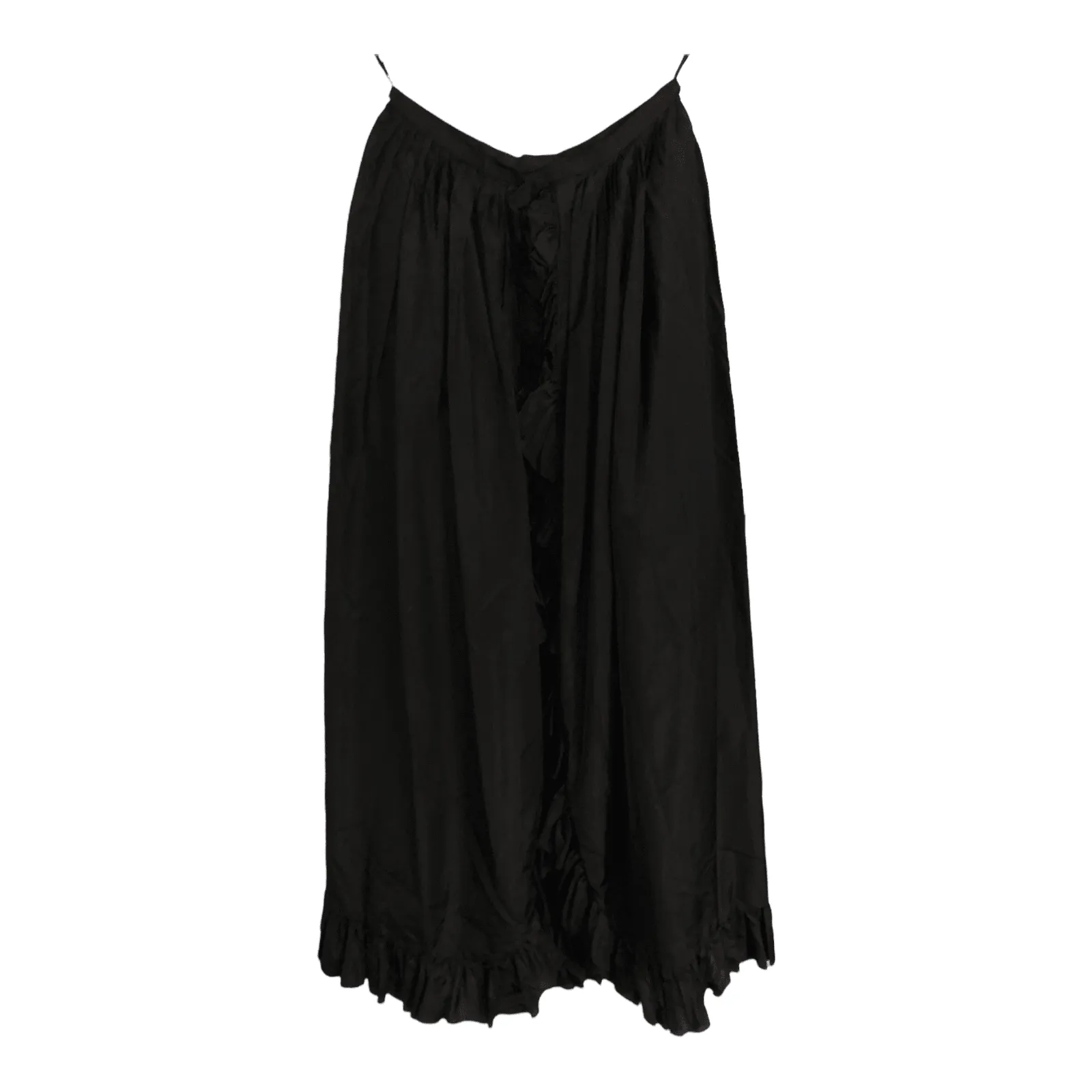 Vintage The White House London Vintage Frilled Crinoline Maxi Evening Skirt Black UK Size 10
