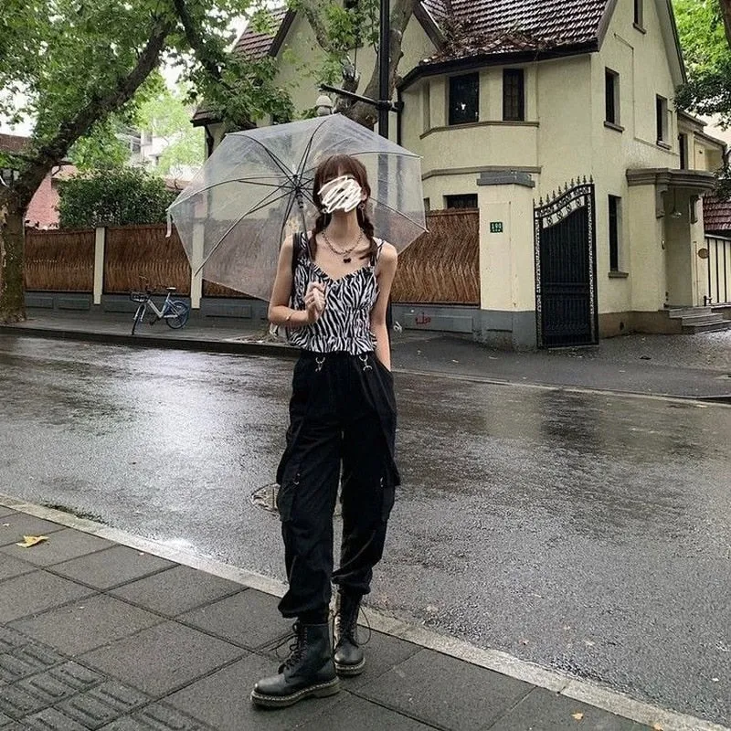 Women's Cargo Pants With Straps