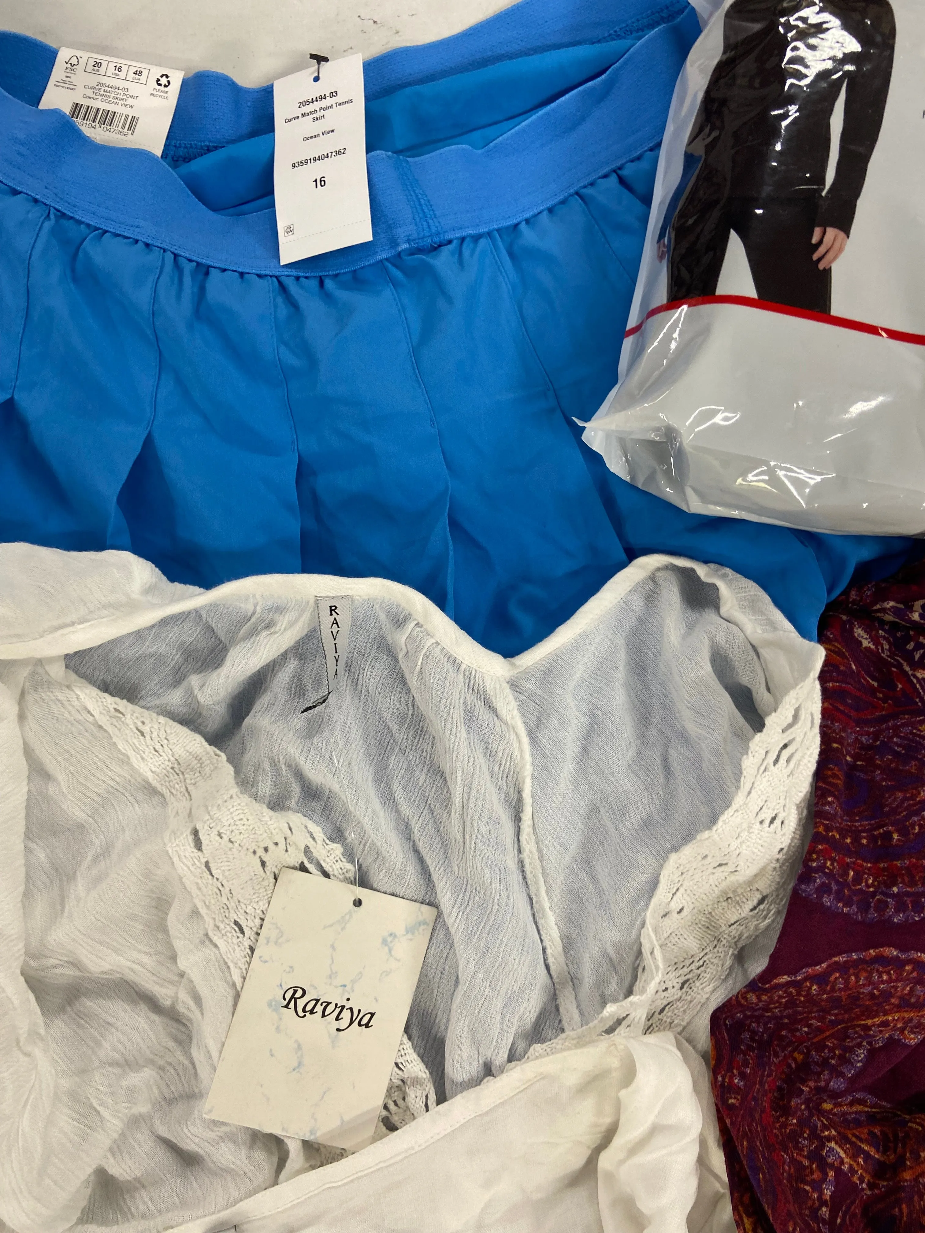 Women's Clothing Assorted Wholesale Lot, LAUREN RALPH LAUREN, FREE PEOPLE, LUCKY BRAND, RAVIYA, MICHAEL KORS, SPYDER and more, 12 items, Shelf Pulls, MSRP $797
