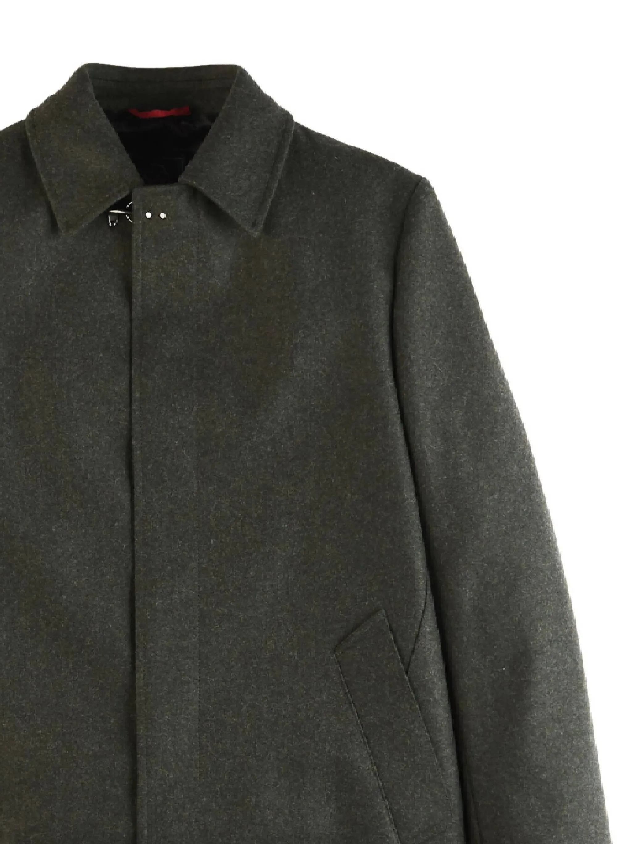 wool-cashmere single-breasted coat